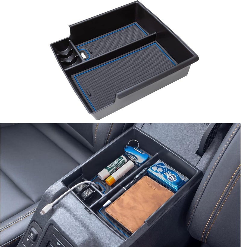 TOPINSTALL New Blue Tray Compatible with 2021-2024 Ford Bronco & 2025+ Bronco 2-Door & 2025+ 4-Door Manual Transmission, Full Size Bronco Organizer (Not for Sport Model & 25 4 Doors at) - Image 5